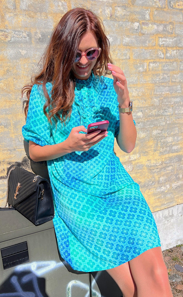 INA Copenhagen Kjole - Camilla - Aqua