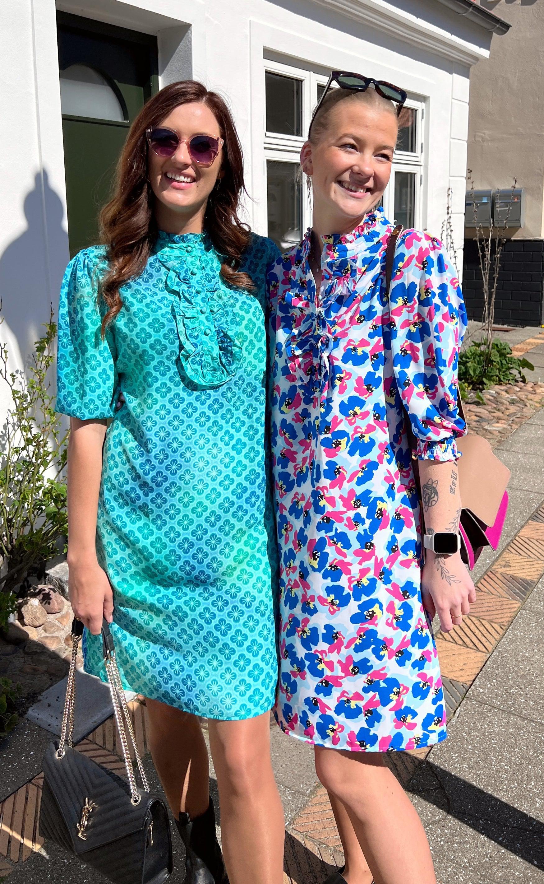 INA Copenhagen Kjole - Camilla - Blue Flower