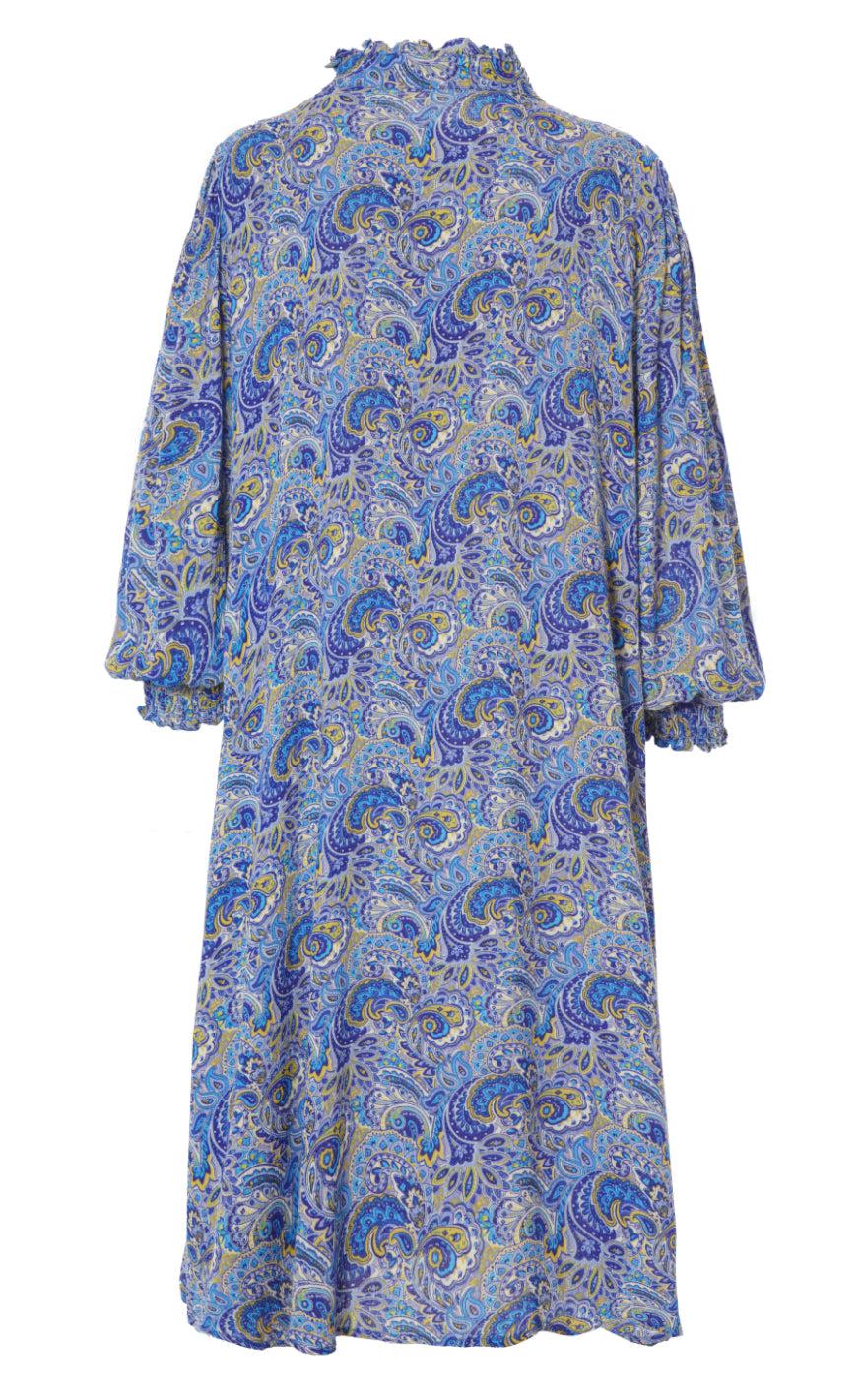 INA Copenhagen Kjole - Camilla - New Blue Paisley