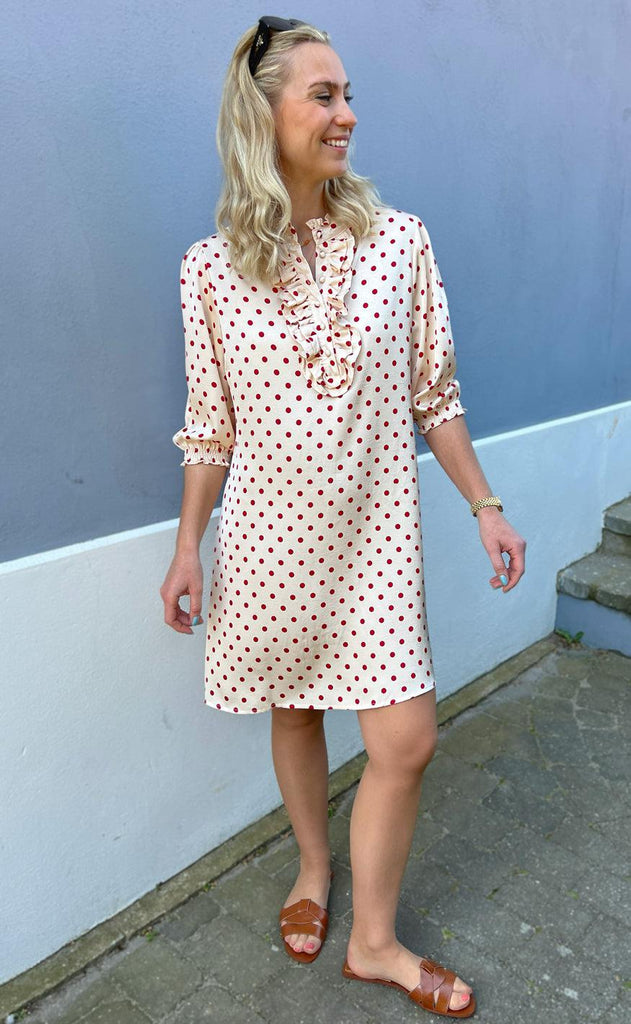 INA Copenhagen Kjole - Camilla - Red Dots