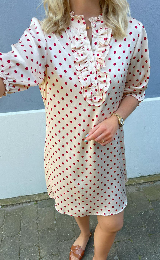 INA Copenhagen Kjole - Camilla - Red Dots