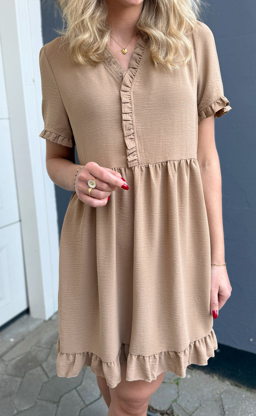 INA Copenhagen Kjole - Catja Summer - Camel