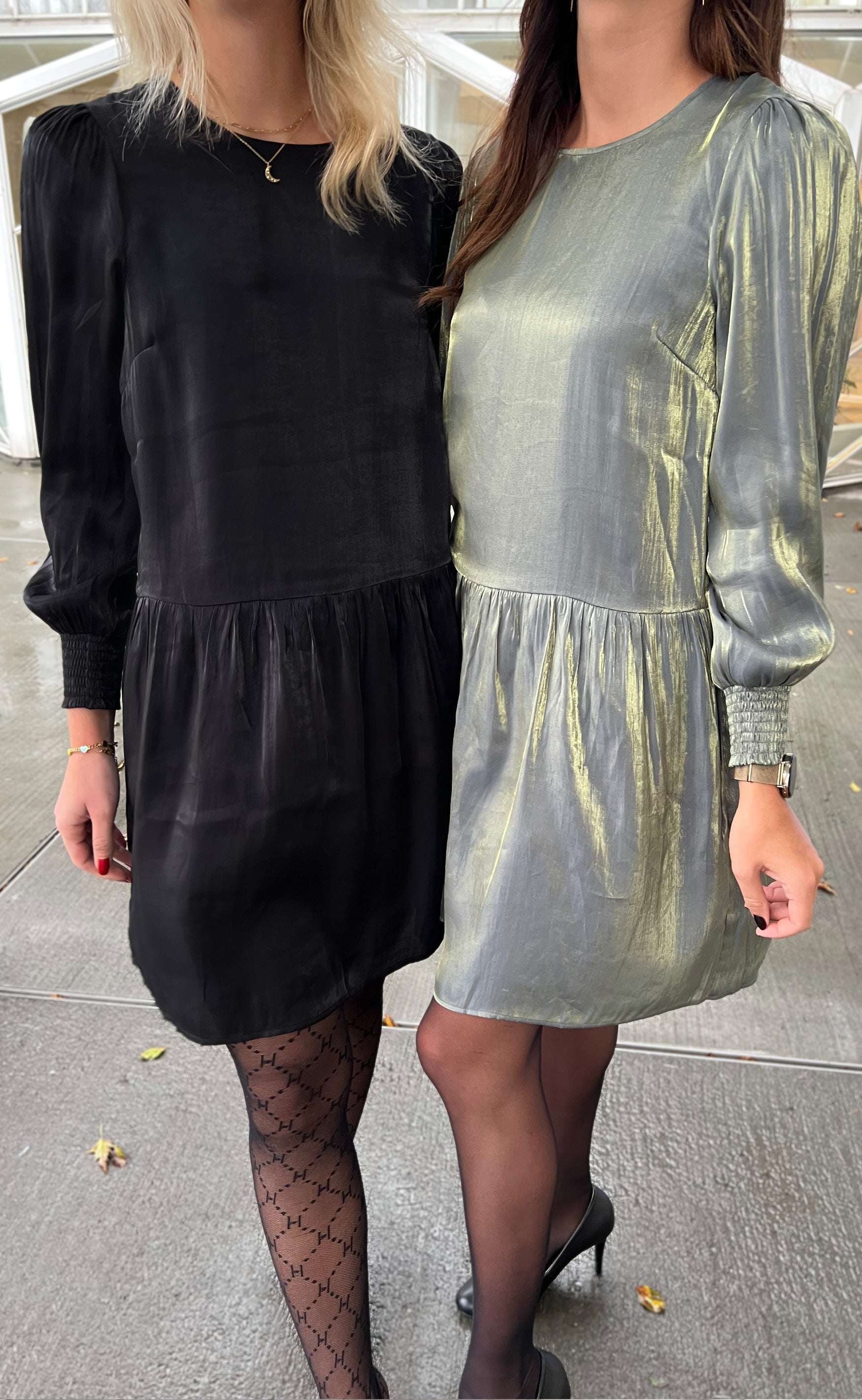 INA Copenhagen Kjole - Elina - Green Glitter