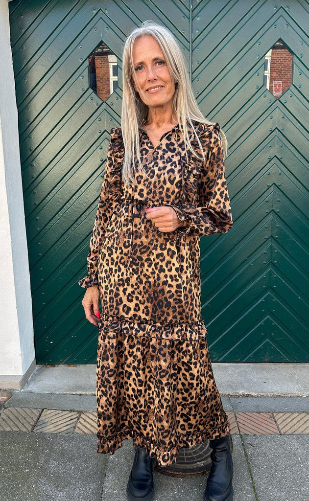 INA Copenhagen Kjole - Elina - Leopard