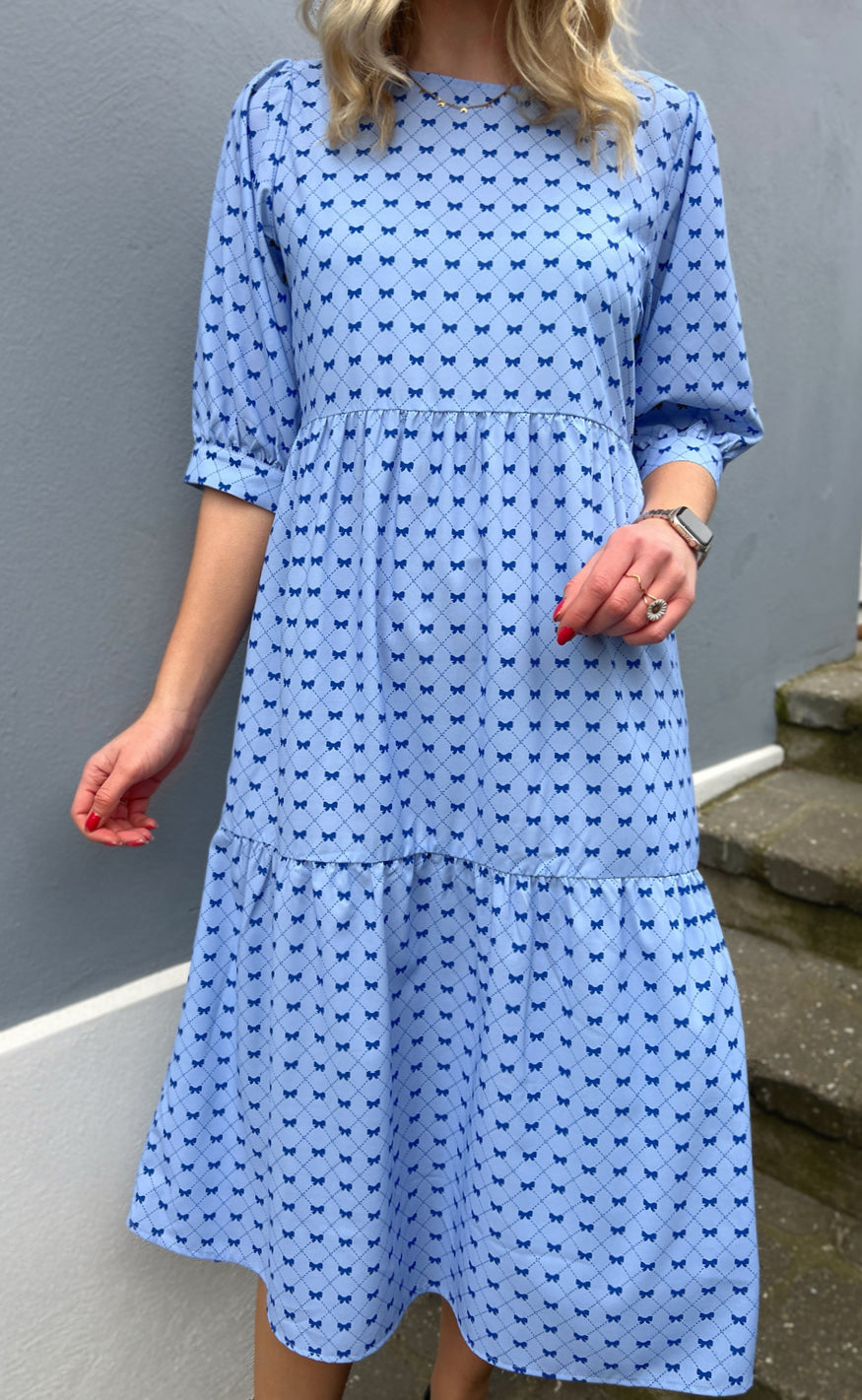 INA Copenhagen Kjole - Ellie - Blue Bows
