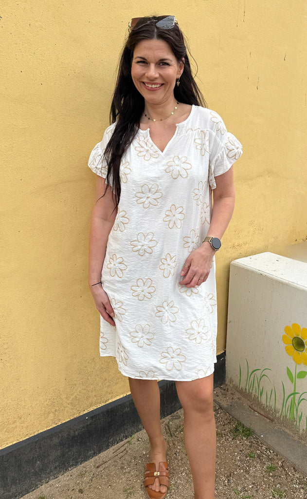 INA Copenhagen Kjole - Emma - Flower Embroidery