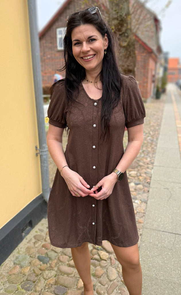 INA Copenhagen Kjole - Fia - Dark Brown