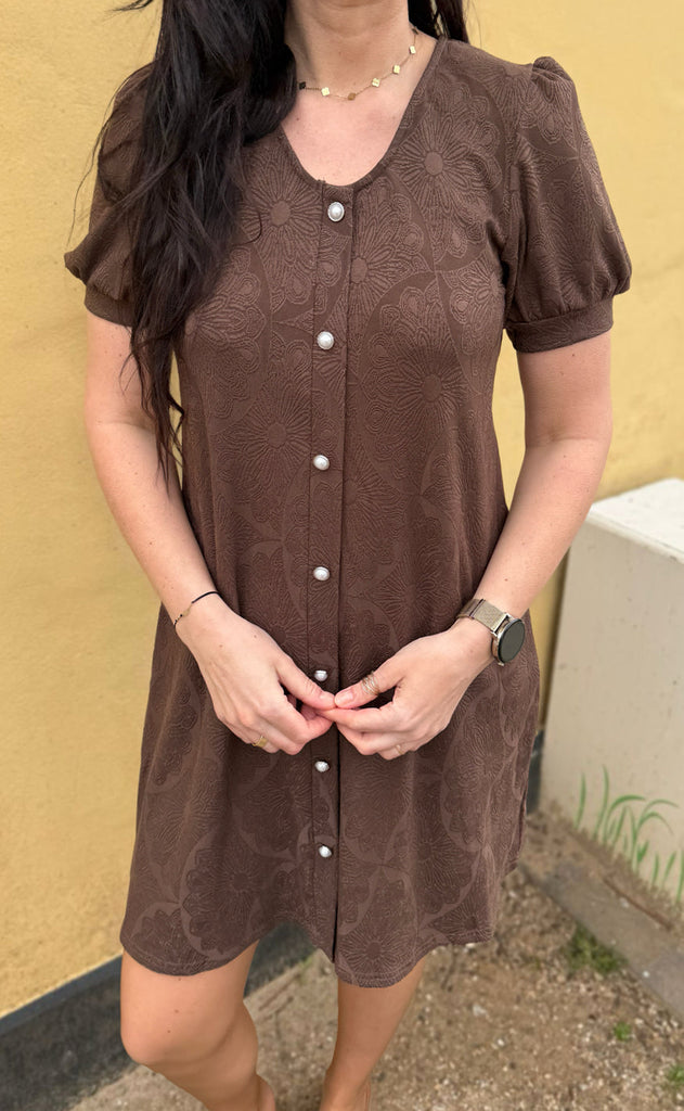 INA Copenhagen Kjole - Fia - Dark Brown
