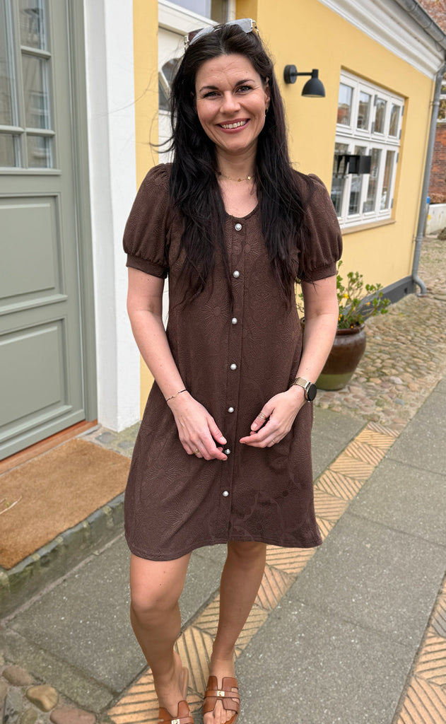 INA Copenhagen Kjole - Fia - Dark Brown