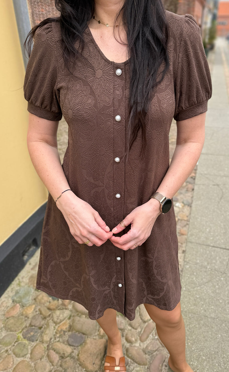 INA Copenhagen Kjole - Fia - Dark Brown