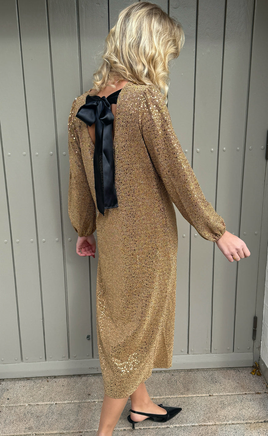 INA Copenhagen Kjole - Fia Long - Golden