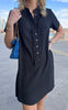Say INA Copenhagen Kjole - Flora - Black