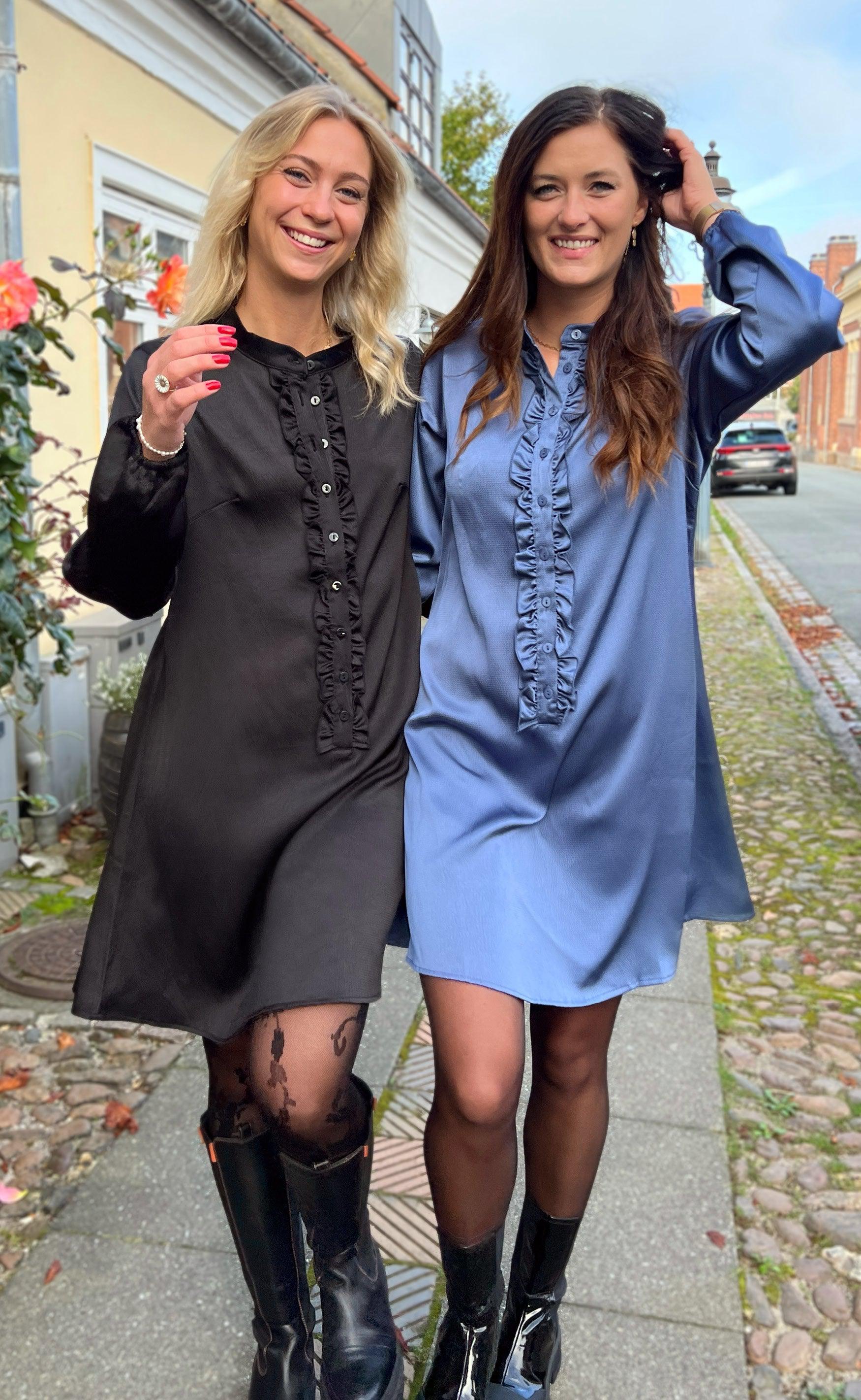 INA Copenhagen Kjole - Florina - Shiny Blue