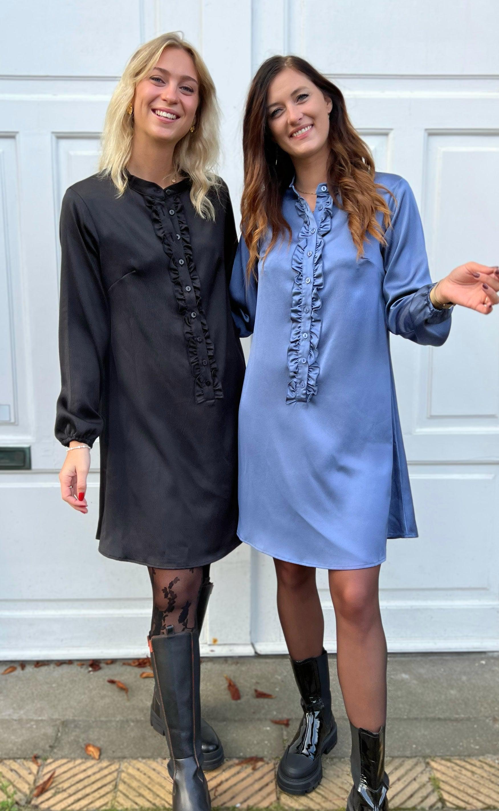 INA Copenhagen Kjole - Florina - Shiny Blue