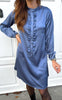Say INA Copenhagen Kjole - Florina - Shiny Blue