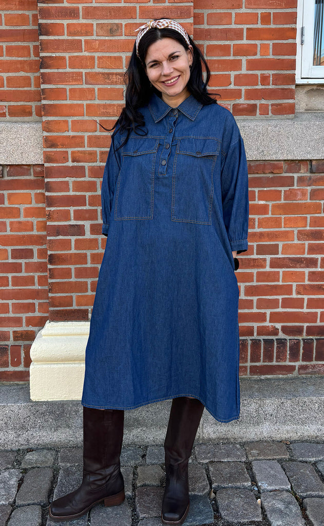 INA Copenhagen Kjole - Holly - Denim Blue