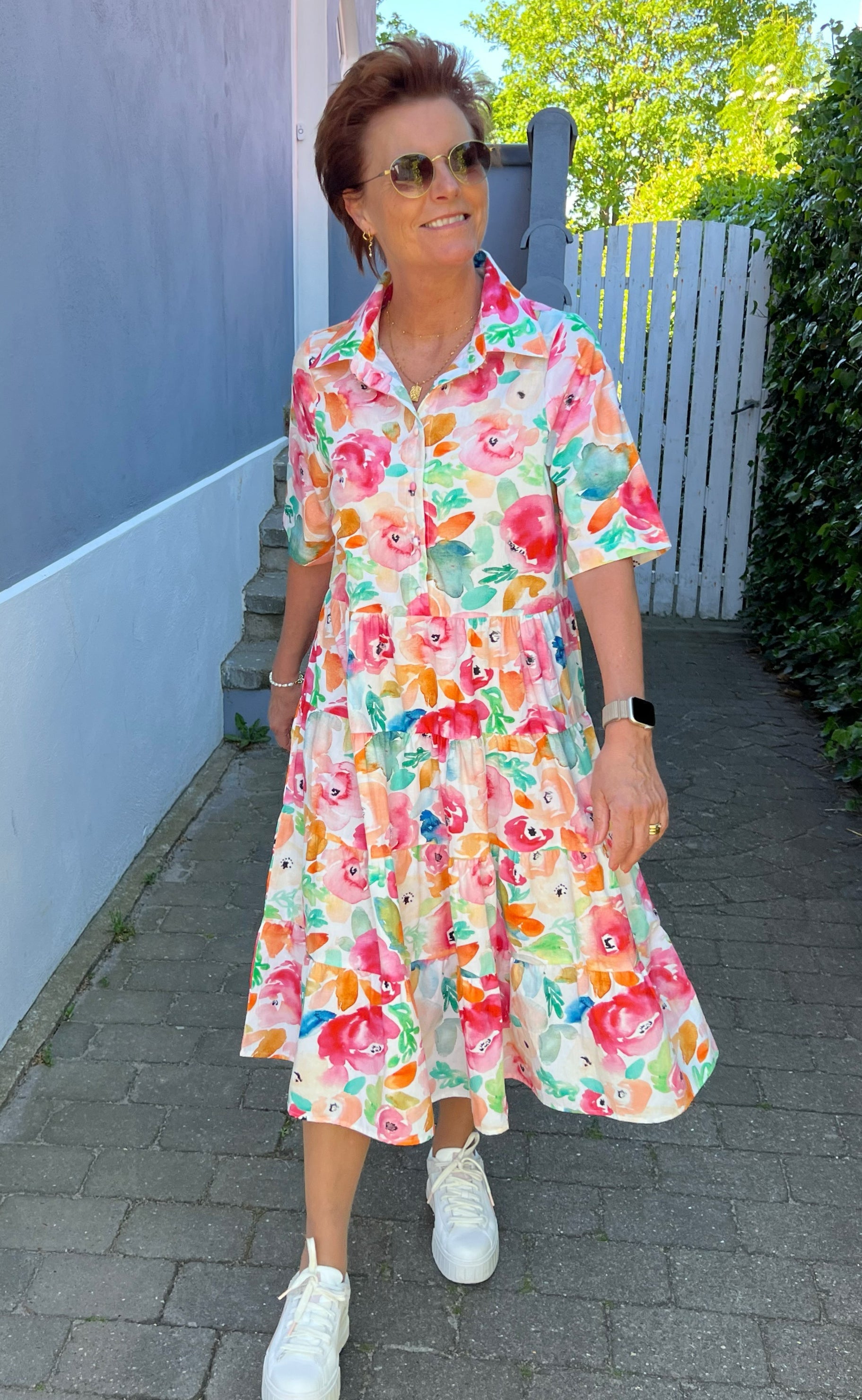 INA Copenhagen Kjole - Karla - Multi Flower