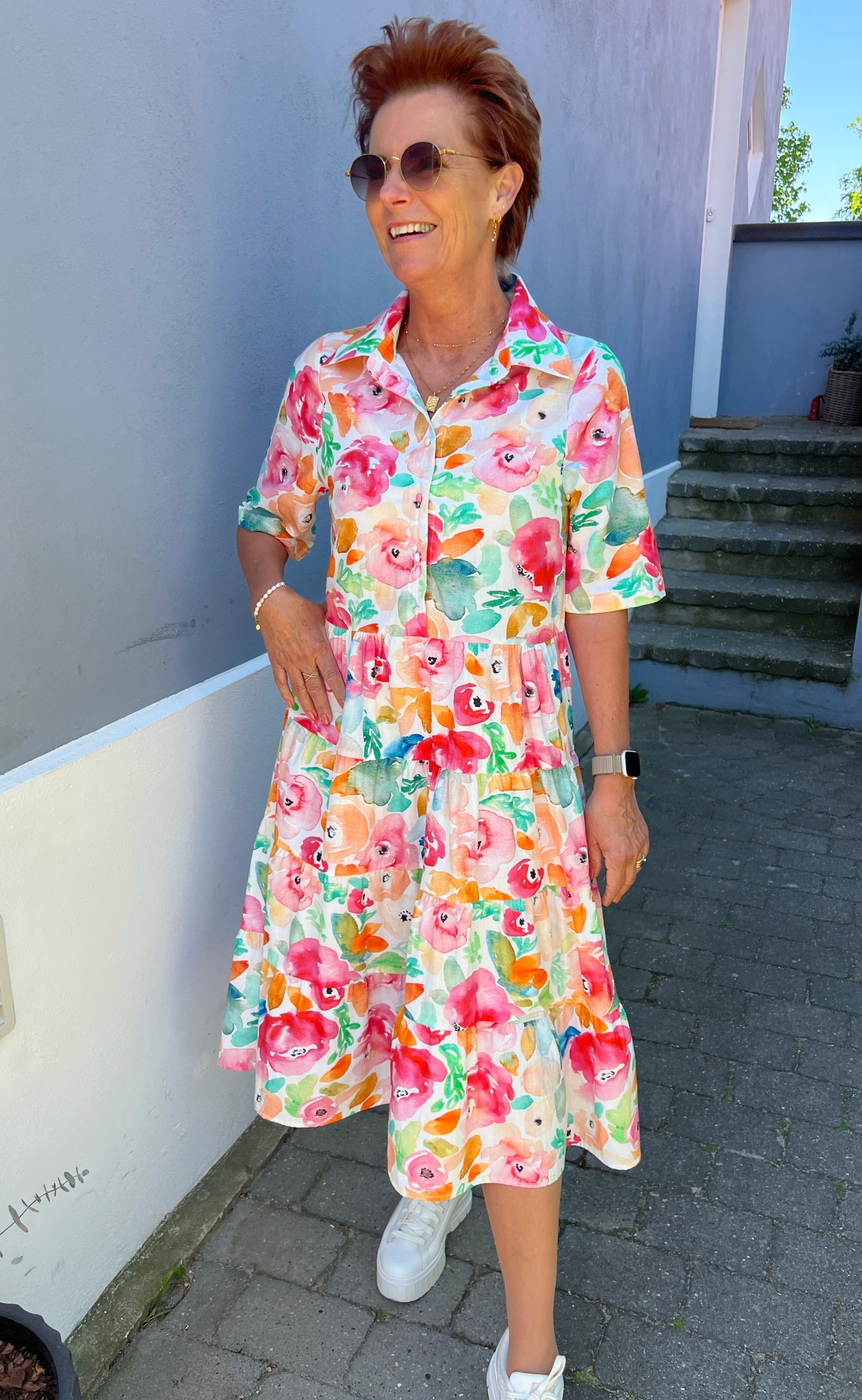 INA Copenhagen Kjole - Karla - Multi Flower