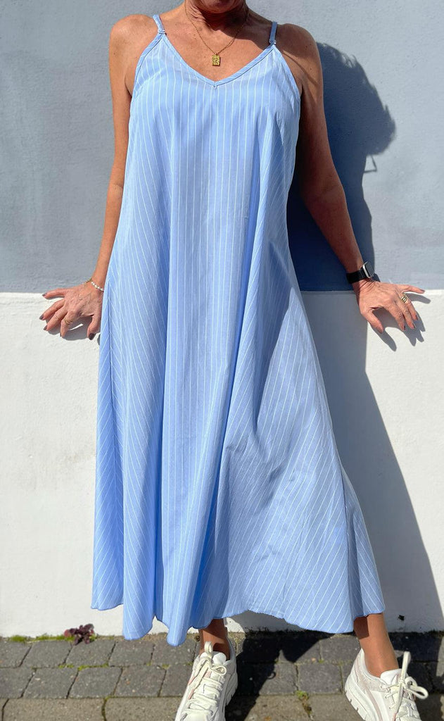 INA Copenhagen Kjole - Klara - Blue/White Stripe