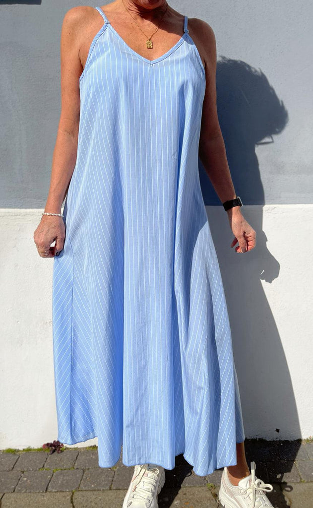 INA Copenhagen Kjole - Klara - Blue/White Stripe