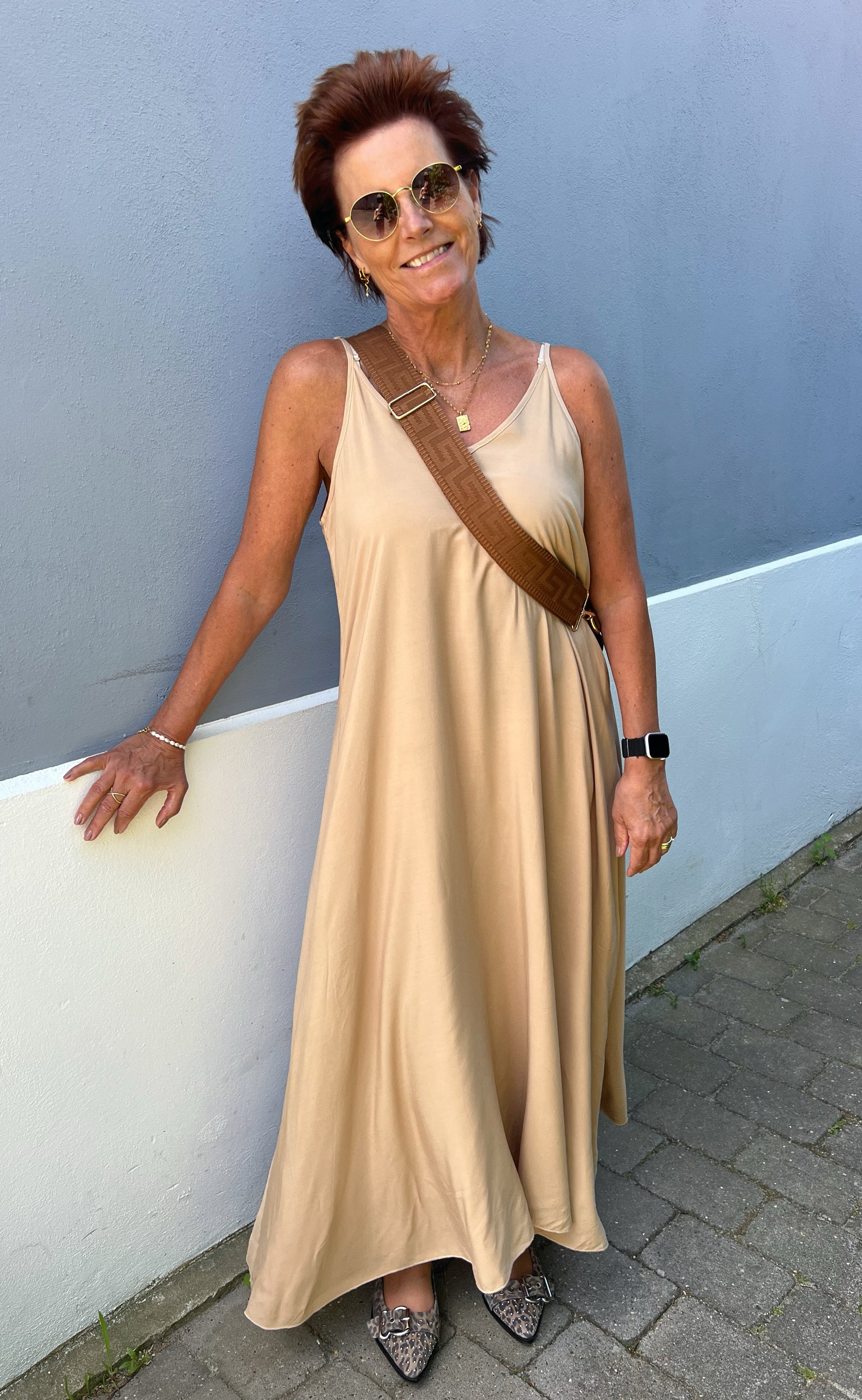 INA Copenhagen Kjole - Klara - Camel