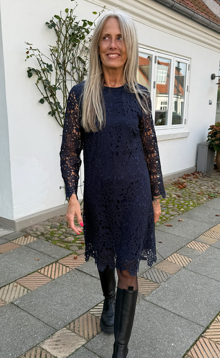 INA Copenhagen Kjole - Mira - Navy Blue