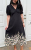 Say INA Copenhagen Kjole - Mirabelle - Black W. Flowers