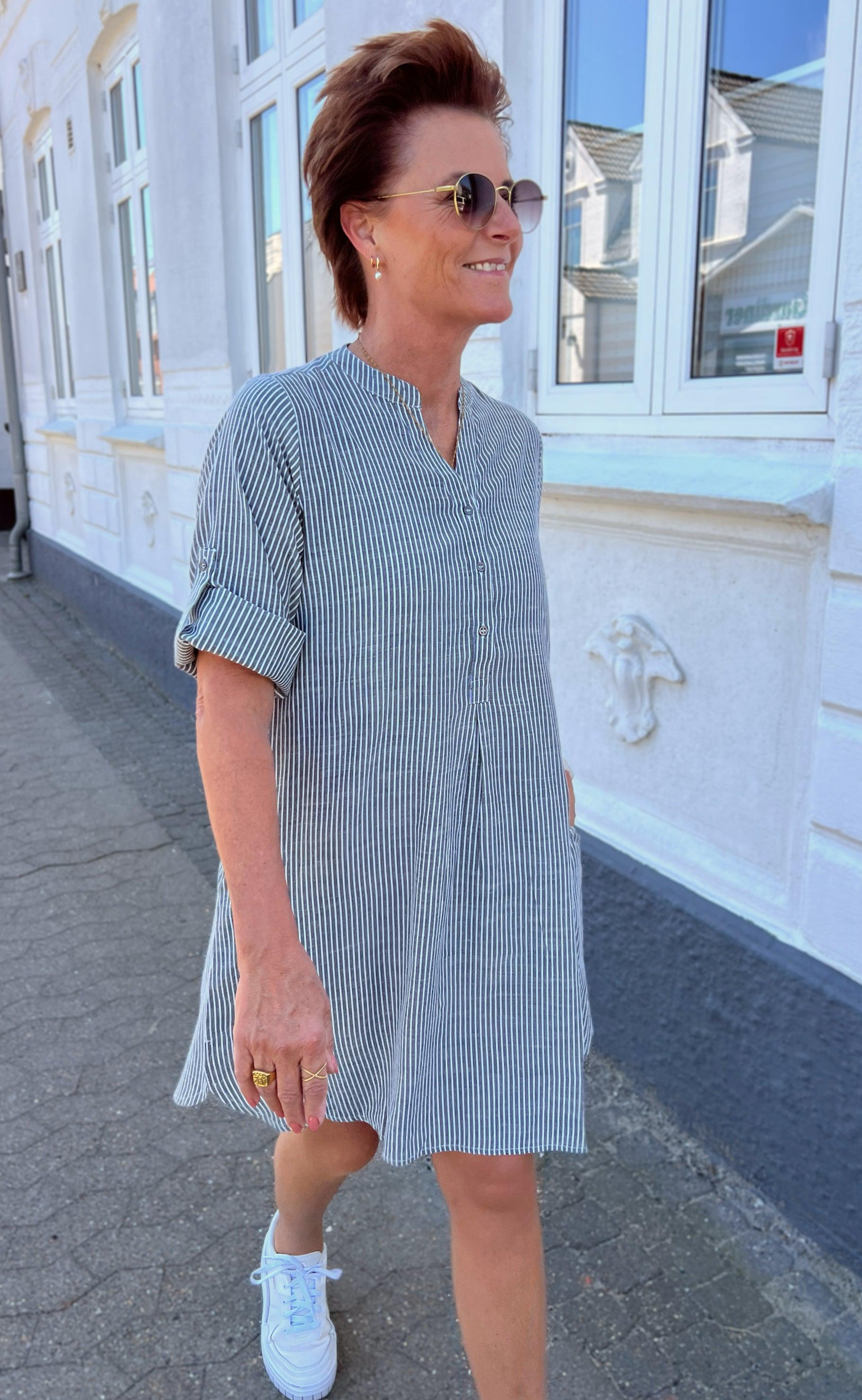 INA Copenhagen Kjole - Nia - Black Striped