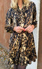 Say INA Copenhagen Kjole - Pia - Black / Brown Print