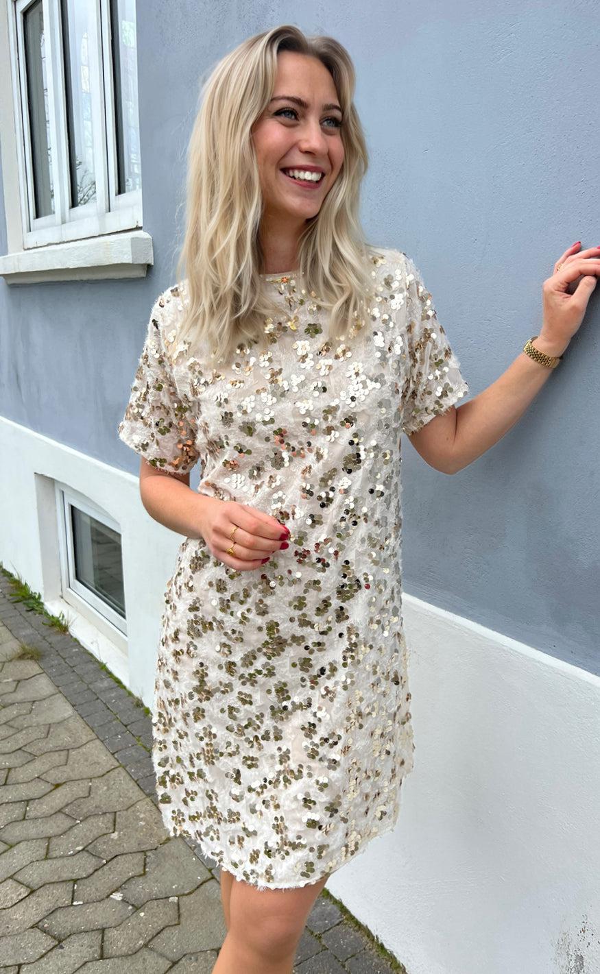 INA Copenhagen Kjole - Rebecca Sequin - Champagne