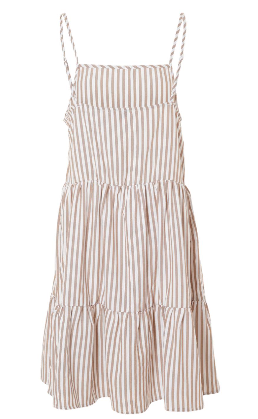 INA Copenhagen Kjole - Sisi - Brown White Stripe
