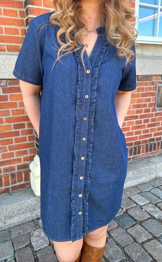 INA Copenhagen Kjole - Sophie - Denim Blue