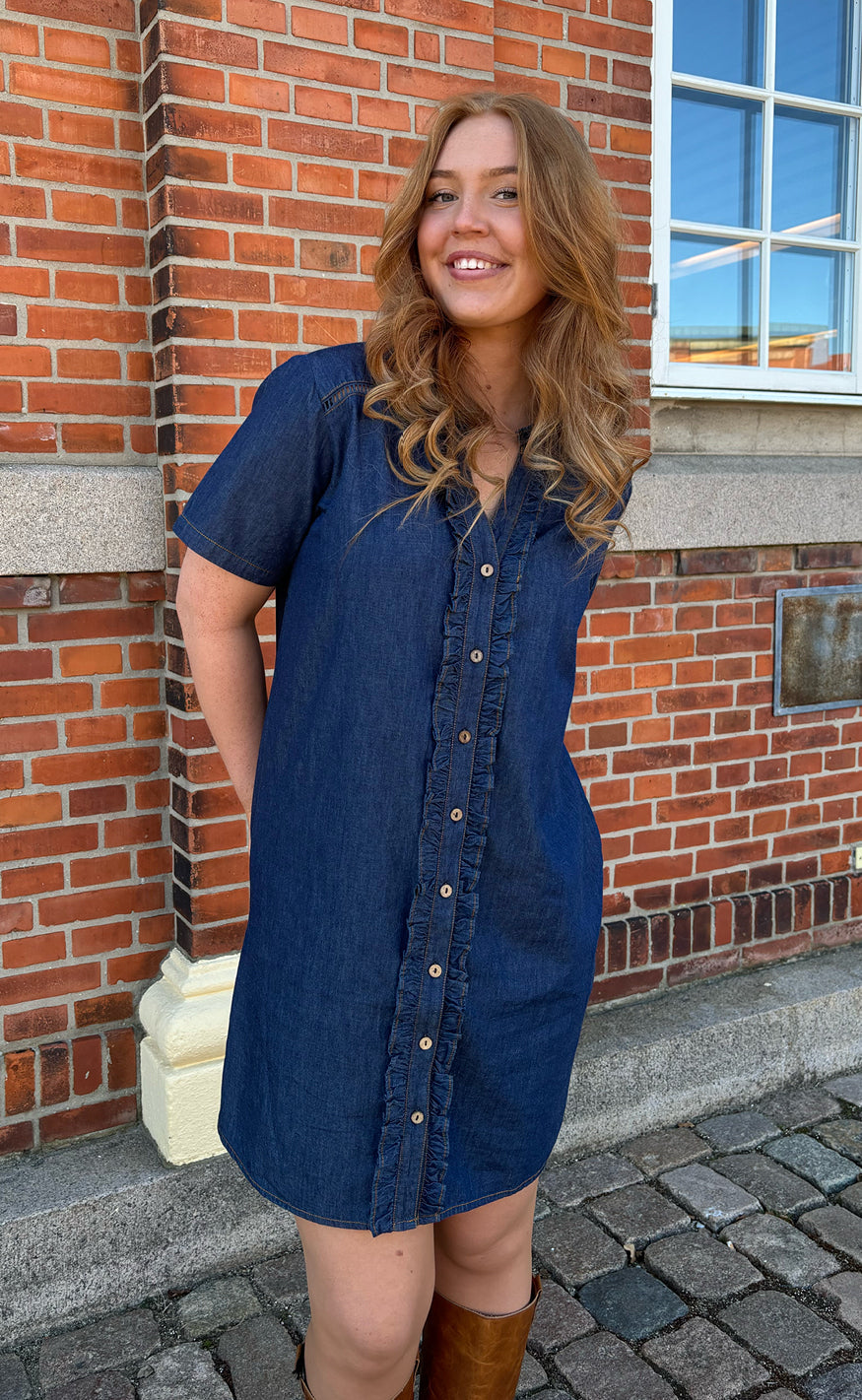 INA Copenhagen Kjole - Sophie - Denim Blue
