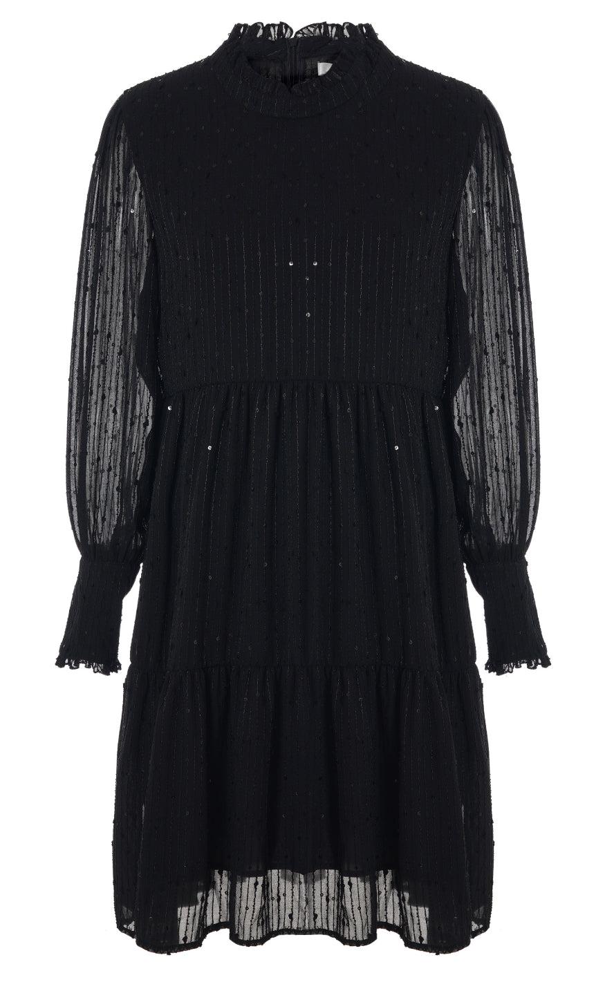 INA Copenhagen Kjole - Stina - Black Sequin