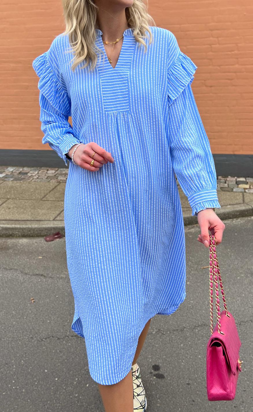 INA Copenhagen Kjole - Wilja - Blue Striped
