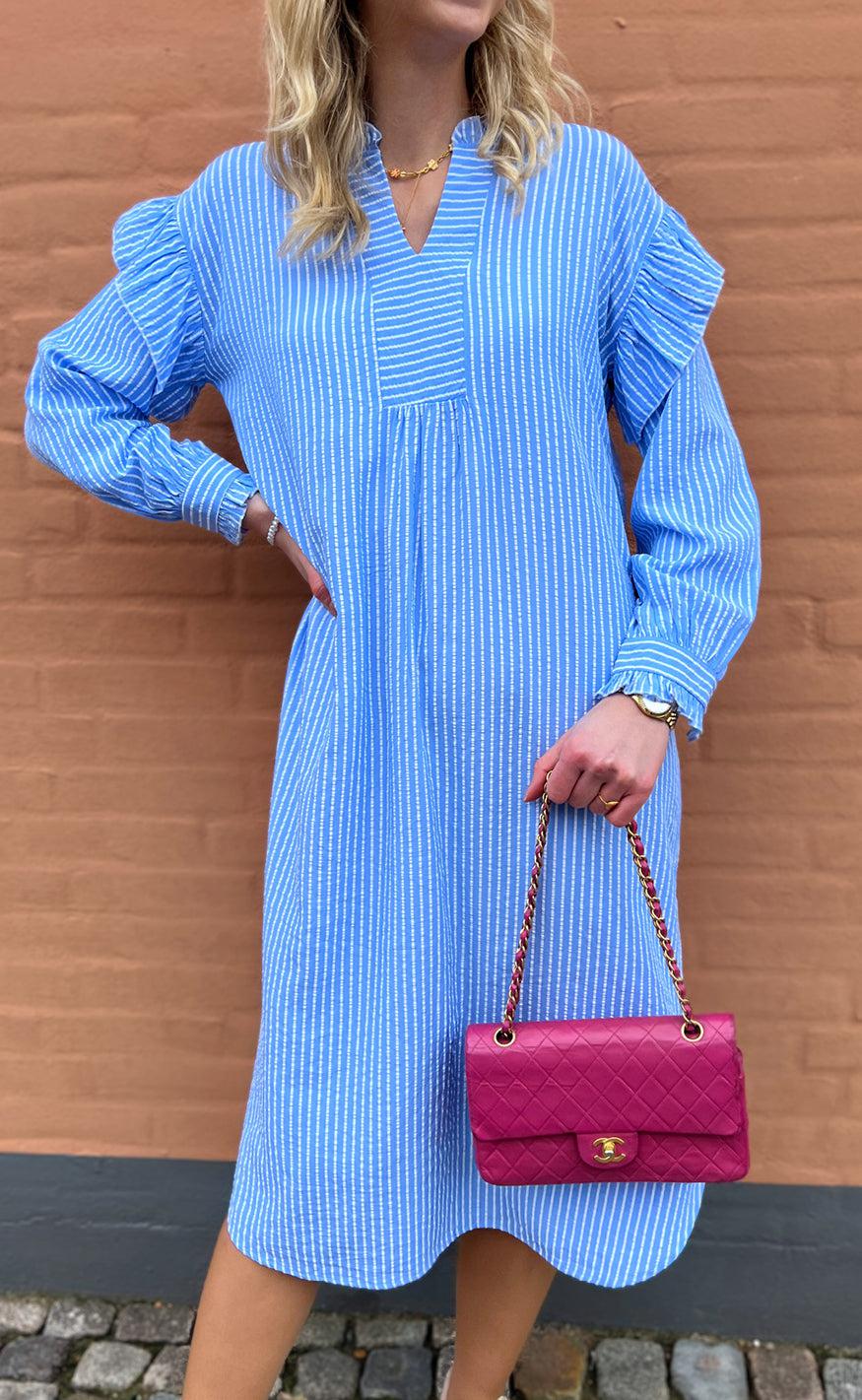 INA Copenhagen Kjole - Wilja - Blue Striped