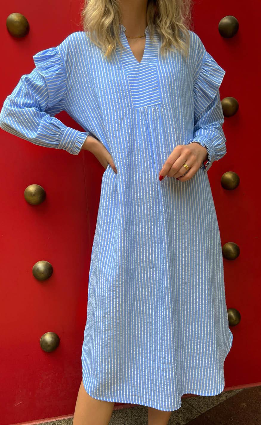 INA Copenhagen Kjole - Wilja - Blue Striped