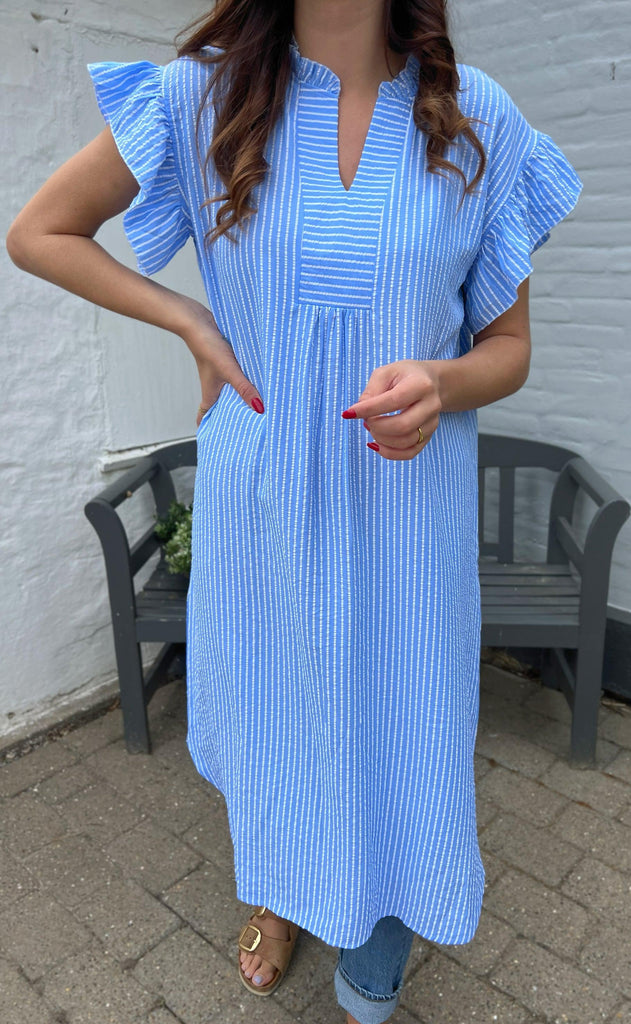 INA Copenhagen Kjole - Winnie - Blue Striped