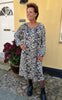 Say INA Copenhagen Kjole - Zanna - White / Black Leopard