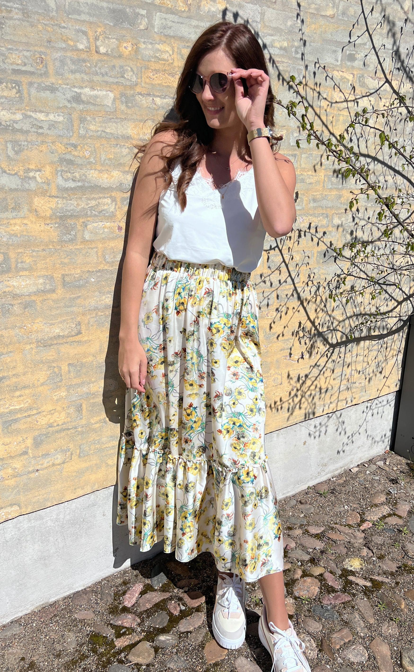 INA Copenhagen Skjørt - Hanna - White Summer