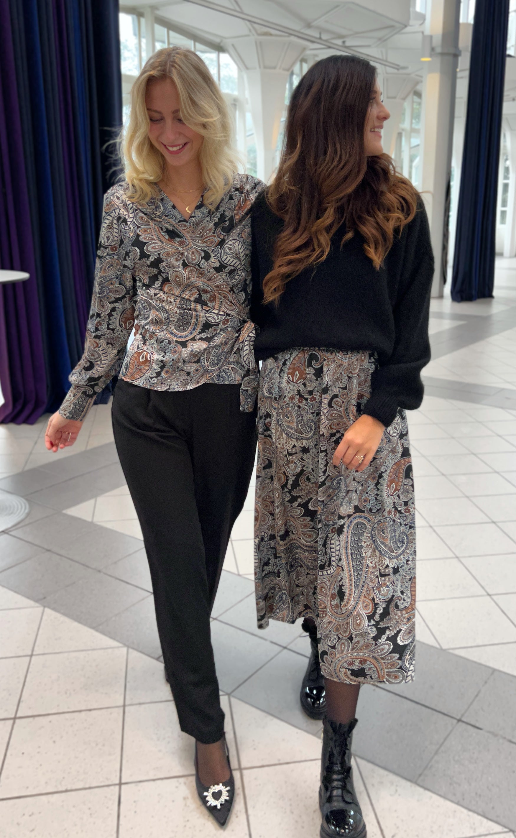 INA Copenhagen Skjørt - Hanne - Paisley Night