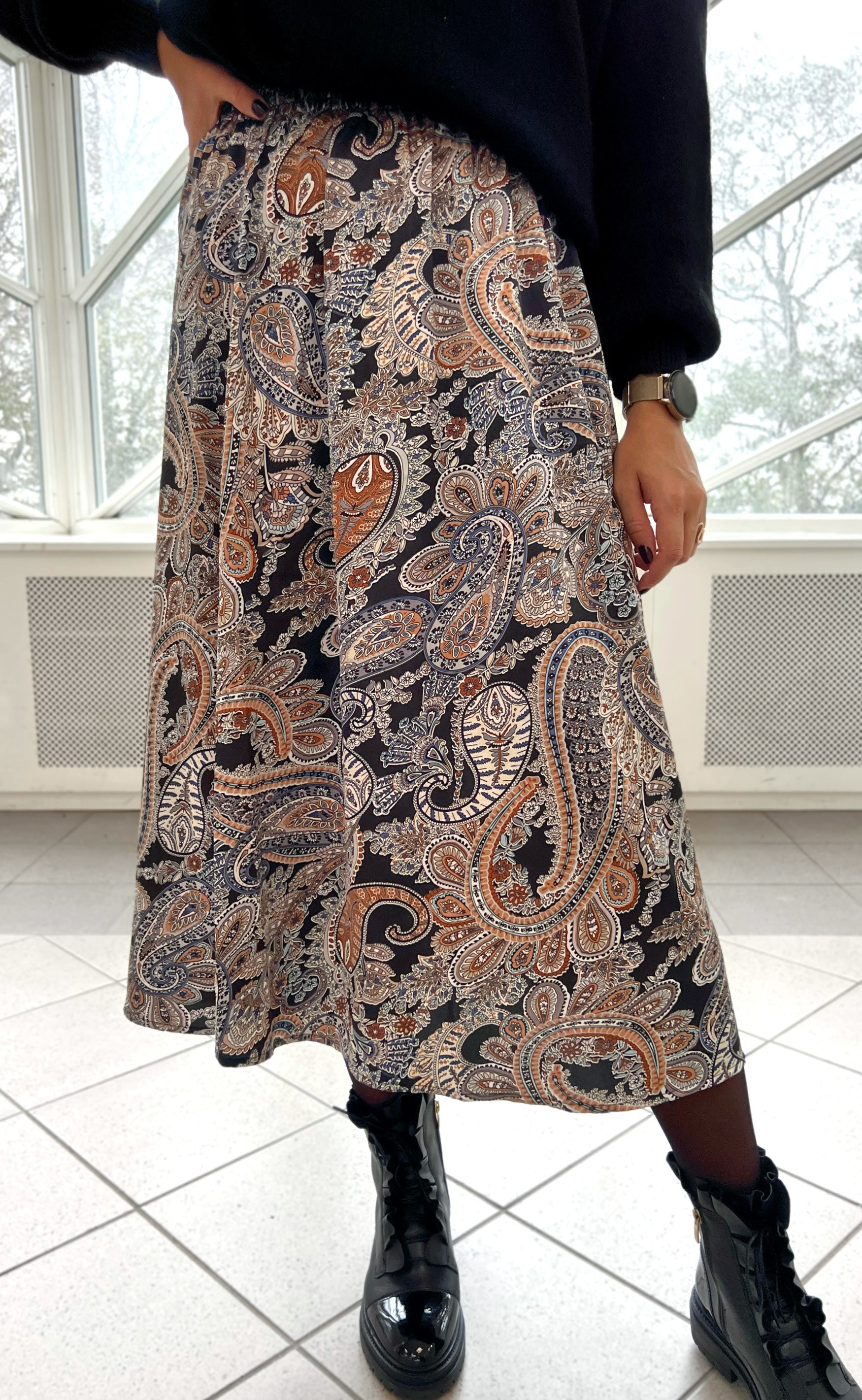 INA Copenhagen Skjørt - Hanne - Paisley Night