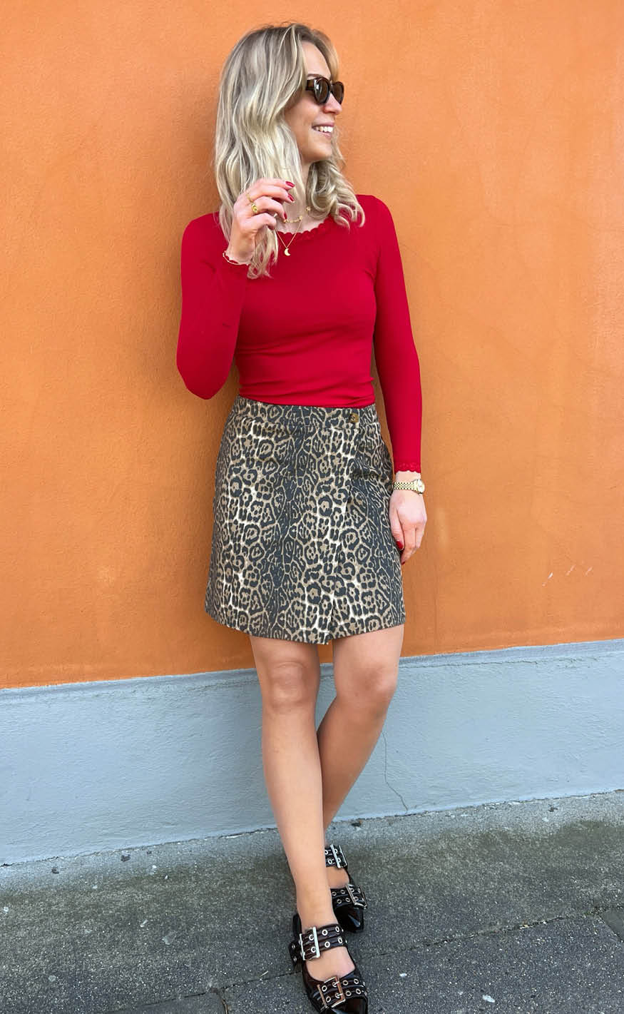 INA Copenhagen Skjørt - Jess - Leopard