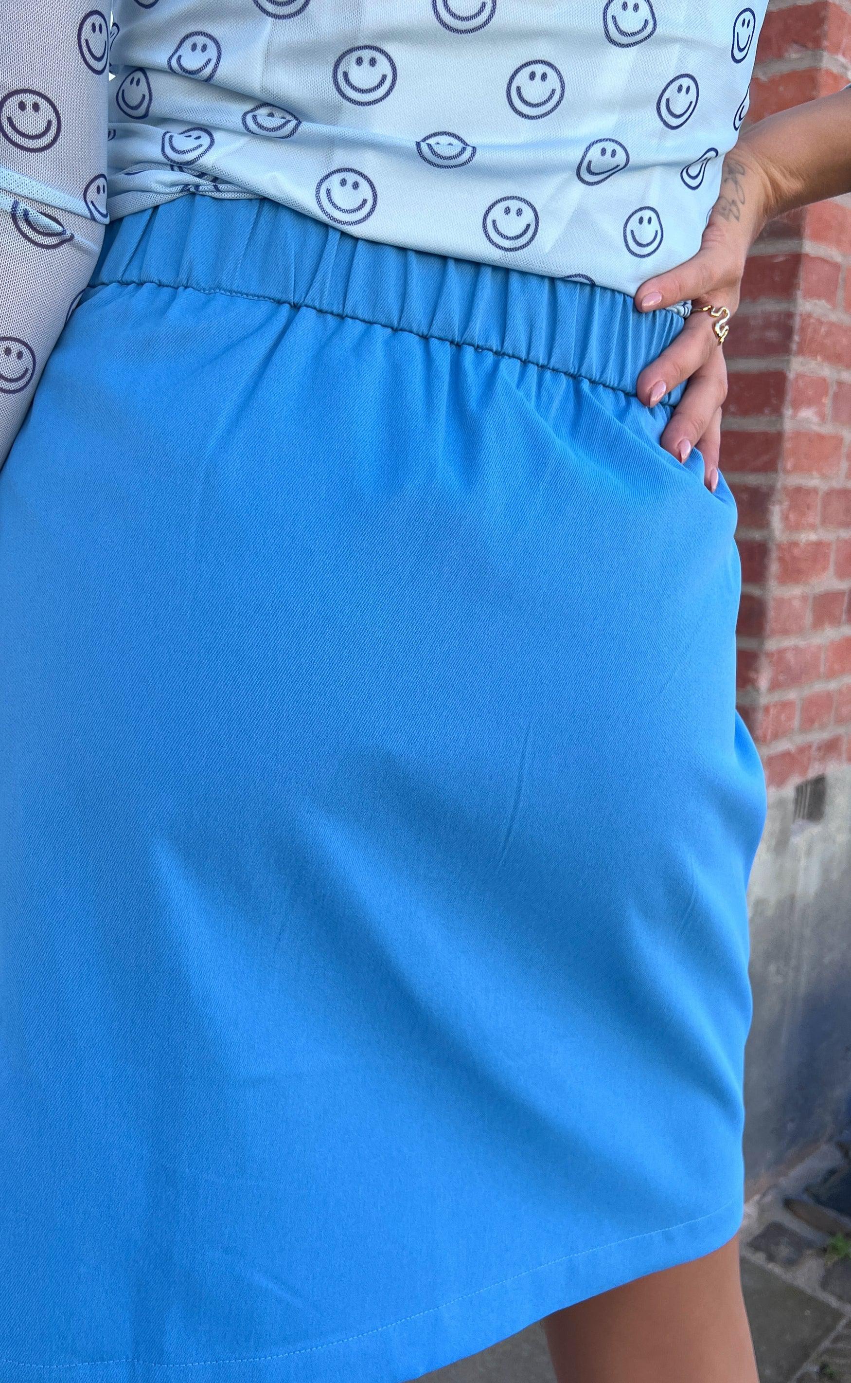 INA Copenhagen Skjørt - Mai - Medium Blue