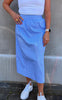 Say INA Copenhagen Skjørt - Patricia - Blue / White Stripe