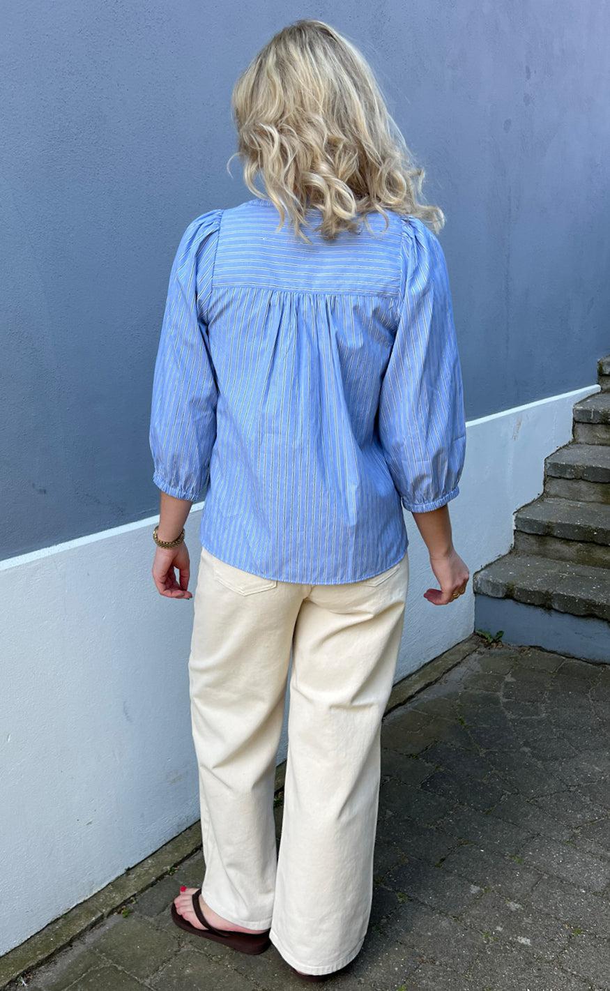 INA Copenhagen Skjorte - Katinka - Blue Striped
