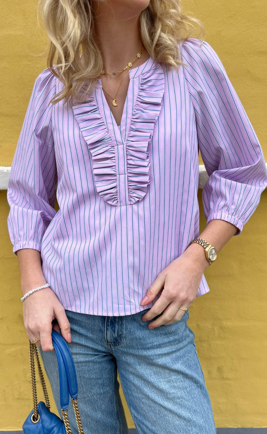 INA Copenhagen Skjorte - Katinka - Pink Striped
