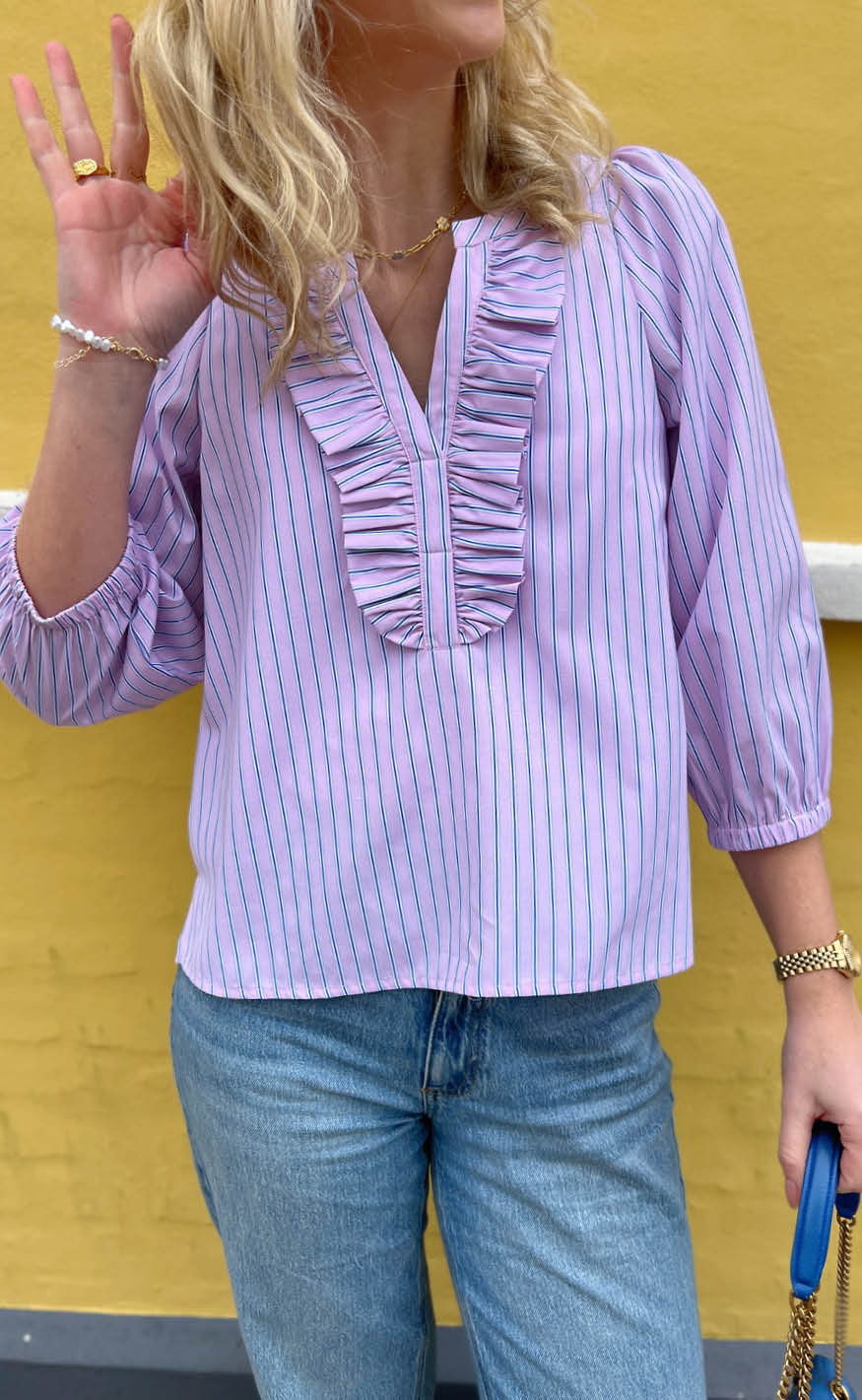 INA Copenhagen Skjorte - Katinka - Pink Striped