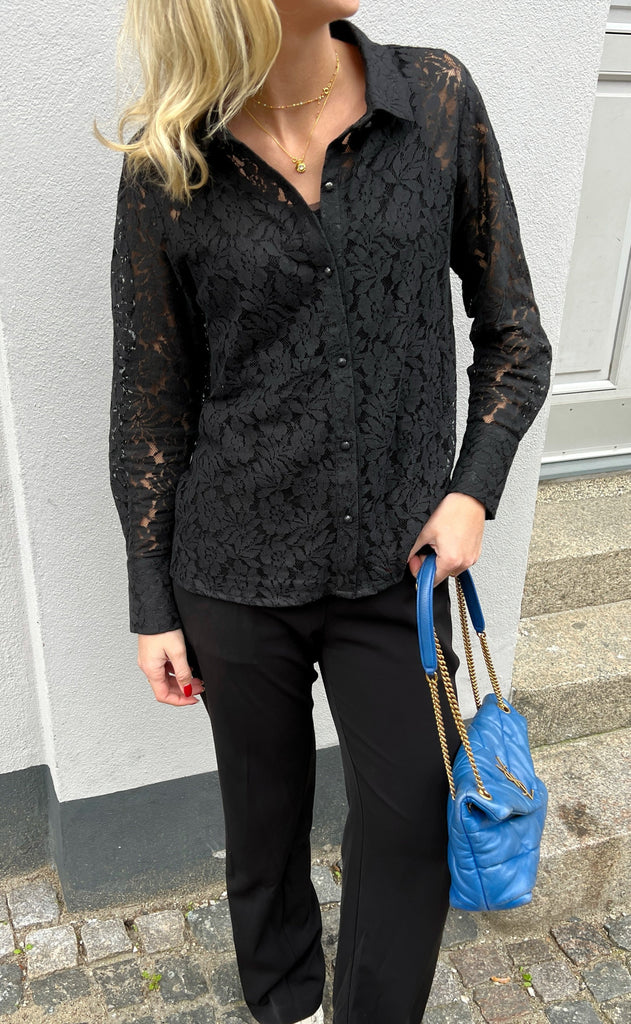 INA Copenhagen Skjorte - Lucca - Black Lace