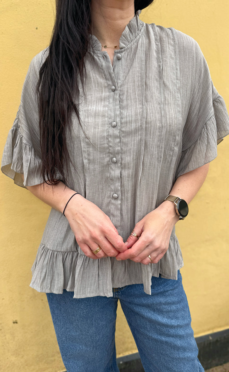 INA Copenhagen Skjorte - Michela - Greyish